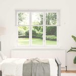 vidaXL Store de Fenêtre avec des rideaux Autre Blanc 80 x 130 cm Aluminium
