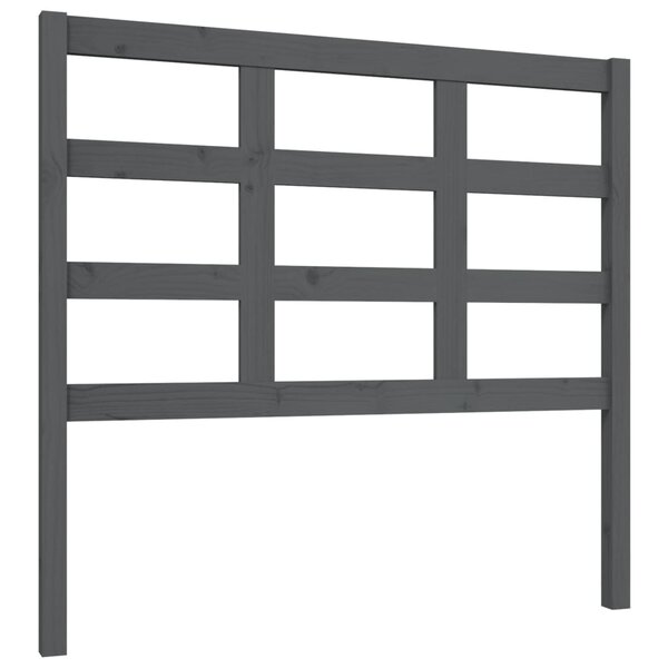 vidaXL Tête de lit Gris 105 5x4x100 cm Bois massif de pin