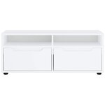 vidaXL Meuble TV VISNES blanc 100x40x38 cm bois d'ingénierie