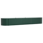 Bac surélevé vidaXL Jardin Vert 320x80x44 cm Acier galva