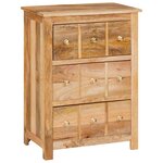 vidaXL Buffets & Commodes Marron 55 x 35 x 75 cm Bois de mangue massif