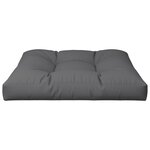 vidaXL Coussin de palette anthracite 80x80x12 cm tissu