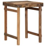 vidaXL Table de salle à manger Marron 60 x 55 x 76 cm