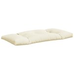 vidaXL Coussins de palette lot de 2 crème tissu