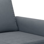 vidaXL Ensemble de canapés 3 Pièces avec coussins gris foncé velours