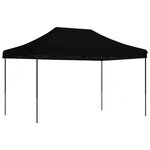 vidaXL Tente de réception pliable escamotable noir 440x292x315 cm