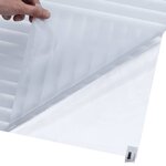 vidaXL Films pour fenêtre 4 Pièces dépoli motif de stores PVC