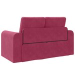 vidaXL canapé-lit 2 en 1 bourgogne 148x71x83 cm en velours