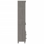 vidaXL Buffet HAMAR Bois massif de pin Gris clair
