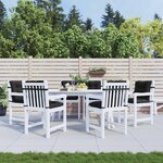 vidaXL Ensemble de coussins pour chaise à dossier bas 6 Pièces