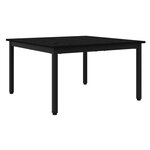 vidaXL Table basse Chêne noir 80 x 80 x 45 cm Bois d'ingénierie