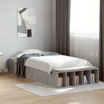 vidaXL Cadre de lit sans matelas gris béton 100x200 cm
