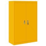 vidaXL Armoire de rangement 2 Pièces Jaune moutarde 90 x 40 x 140 cm