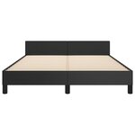 vidaXL Cadre de lit sans matelas noir 140x190 cm similicuir