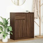 vidaXL Buffet avec tiroir chêne brun 71x35x84 cm bois d'ingénierie