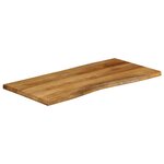 vidaXL Dessus de table 100x60x2 5 cm bord vivant bois massif manguier