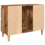 vidaXL Armoire d'évier vieux bois 80x33x60 cm bois d'ingénierie