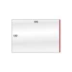 Gaines de protection 190 x 130 mm pour grands documents.
