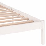 vidaXL Cadre de lit sans matelas bois de pin massif 160x200 cm blanc