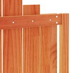 vidaXL Tête de lit cire marron 135 cm bois massif de pin