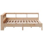 vidaXL Lit bibliothèque sans matelas 160x200 cm bois massif de pin