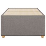 vidaXL Cadre de lit Taupe 100x200 cm Tissu
