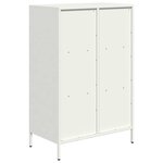 vidaXL Buffet haut blanc 68x39x103 5 cm acier