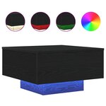 vidaXL Table basse Chêne noir 55 x 55 x 31 cm Bois d'ingénierie