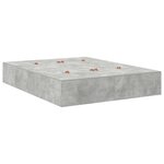 vidaXL Lit avec rangement gris béton 140x190 cm