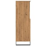 vidaXL Buffet haut chêne artisanal 60x36x110 cm bois d'ingénierie