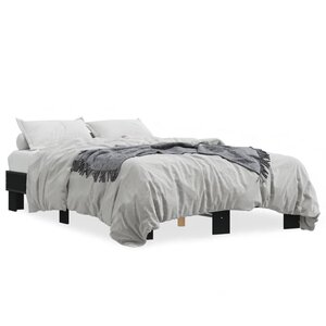 vidaXL Cadre de lit sans matelas noir 120x200 cm