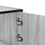 vidaXL Buffet haut sonoma gris 68x35x106 5 cm bois ingénierie et métal