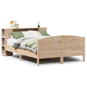 vidaXL Lit bibliothèque sans matelas 120x200 cm bois de pin massif
