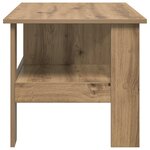 vidaXL Table basse Chêne artisanal 90 x 50 x 45 cm Bois d'ingénierie