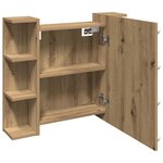 vidaXL Armoire à miroir avec LED chêne artisanal 70x16 5x60 cm