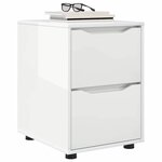 vidaXL Armoire de rangement Blanc brillant 40 x 48 x 57 cm