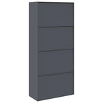 vidaXL Armoire de rangement 2 Pièces Anthracite 90 x 40 x 200 cm Acier