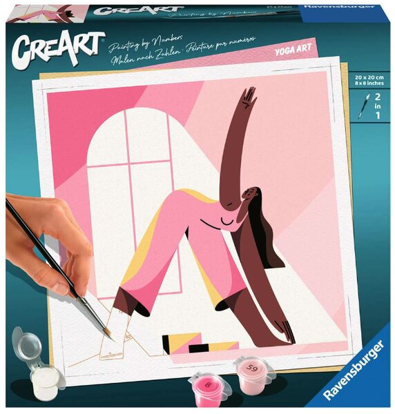 CreArt 20x20 cm  Adulte  Peinture par numéros  Yoga Art