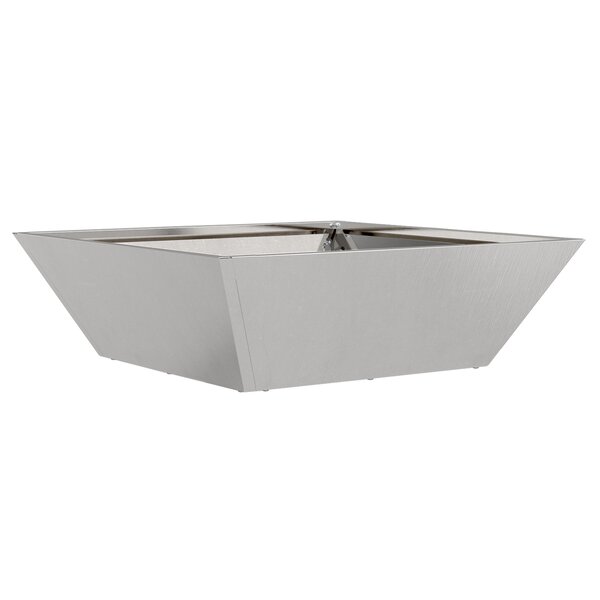 VidaXL Jardinière 50x50x15 cm en Acier Inoxydable