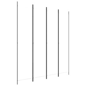 vidaXL Cloison de séparation 4 panneaux Blanc 200x220 cm Tissu