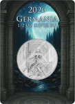 Monnaie GERMANIA Queen on the Throne 1/2 Oz Argent 4 Mark Germania 2026 (PRÉCOMMANDE)