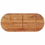 vidaXL Dessus de table 120x50x3 8 cm ovale bois massif d'acacia