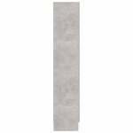 vidaXL Armoire à vitrine Gris béton 82 5x30 5x150 cm Bois d'ingénierie