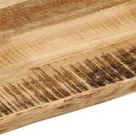 vidaXL Dessus de table bord vivant 40x40x2 5 cm bois de manguier brut