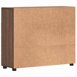 vidaXL Buffet Chêne marron 88 5 x 30 5 x 73 cm Bois d'ingénierie