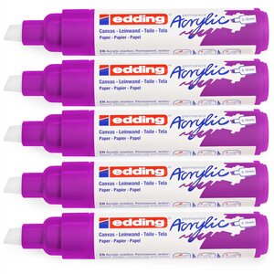 Marqueur acrylique large 5000 baie 5-10 mm x 5 EDDING