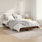 vidaXL Cadre de lit sans matelas chêne marron 120x190 cm