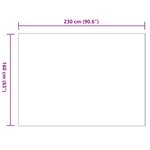 vidaXL Tapis en Fourrure Synthétique de Lapin Olite Gris 160 x 230 cm