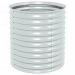 vidaXL Lit surélevé de jardin 80x80x81 cm Acier galvanisé Argenté