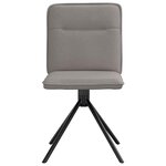 vidaXL Chaises à manger lot de 2 taupe tissu